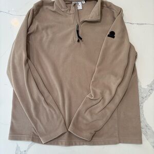 Men's Tan Zip-Up Sweater